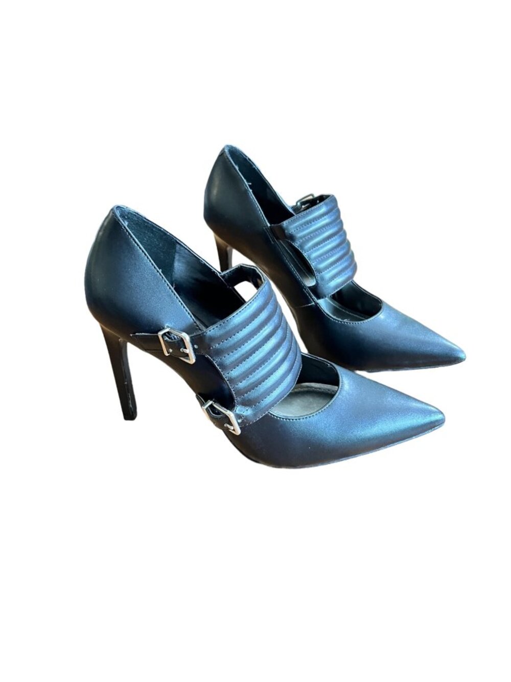 BCBGeneration Black Stiletto Heels 4” Pumps Classic Pointed Toe Dress Shoes Wome